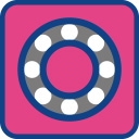 Ball bearing suitable for turning and rotating