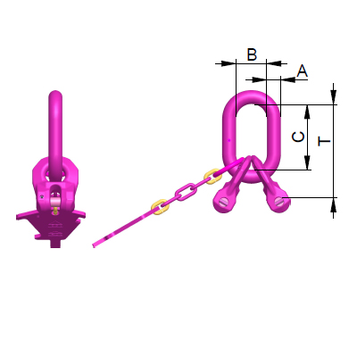 VIP Master links, 2 leg, ECS 671 7