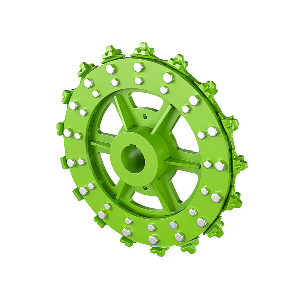 Head Sprockets with exchangeable individual teeth